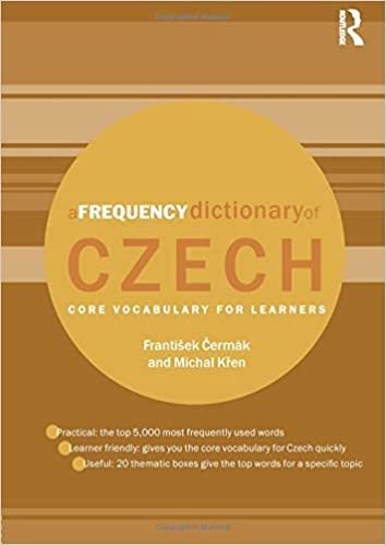 کتاب زبان جمهوری چک ا فریکوئنسی دیکشنری آف چک A Frequency Dictionary of Czech Core Vocabulary for Learners