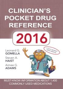 کتاب زبان کلینیکالز پاکت دراگ رفرنس CLINICALS POCKET DRUG REFERENCE 2016