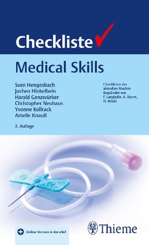 کتاب زبان پزشکی المانی Checkliste Medical Skills (Checklisten Medizin)