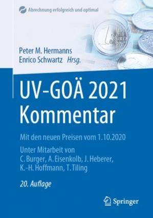 کتاب آلمانی UV-GOÄ 2021 Kommentar: Mit den neuen Preisen vom 1.10.2020