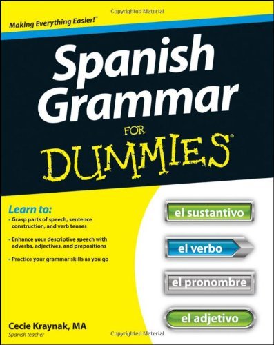 کتاب اسپنیش گرمر فور دامیز Spanish Grammar For Dummies