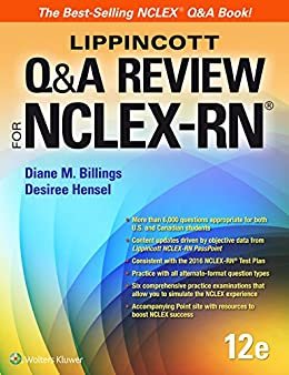 کتاب لیپینکوت کیو اند ای ریویو فور ان سی ال ای ایکس آر ان Lippincott Q&A Review for NCLEX-RN, 12th Edition2016