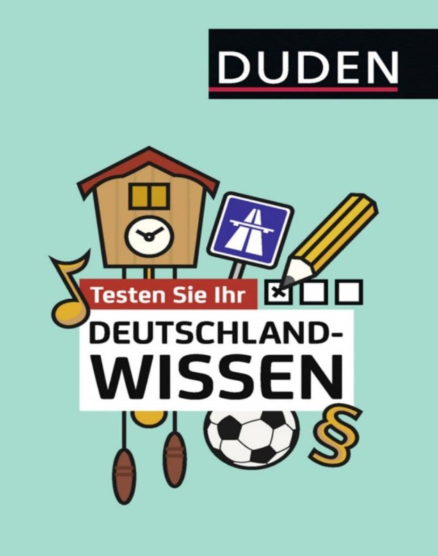 کتاب آلمانی دودن تستن Testen Sie Ihr Deutschlandwissen (Duden)