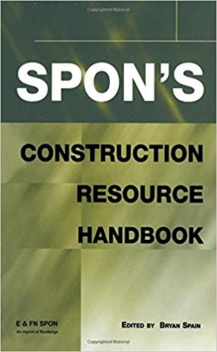 کتاب زبان اسپنز کانستراکشن ریسورس هندبوک Spons Construction Resource Handbook Spons Price Books