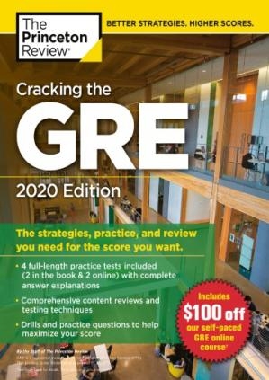 کتاب زبان کرکینگ د جی ار ای Cracking the GRE with 4 Practice Tests, 2020 Edition