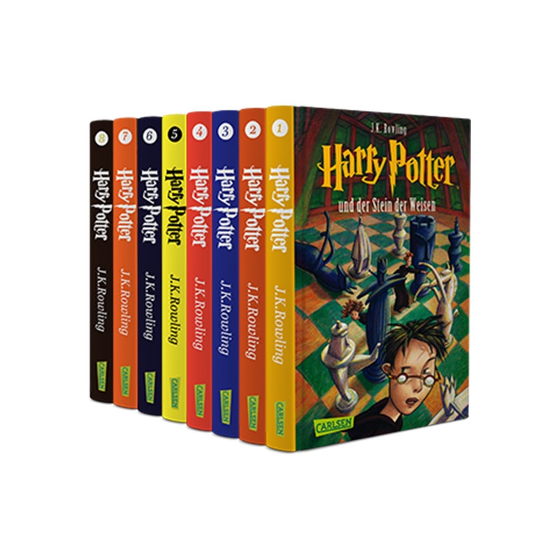پکیج 8 جلدی سری رمان های هری پاتر زبان آلمانی Harry Potter German Edition Book Series