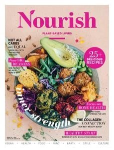 کتاب مجله انگلیسی نوریش پلنت بیسد لیوینگ Nourish Plant-Based Living - Issue 70, 2022