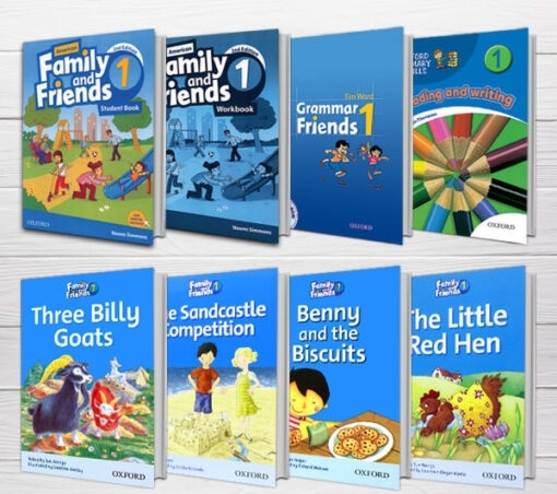 پکیج دوره کامل امریکن فمیلی اند فرندز ویرایش دوم American Family and Friends 1 2nd رحلی