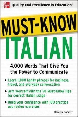 کتاب زبان ماست نو ایتالین Must Know Italian 4000 Words That Give You the Power to Communicate