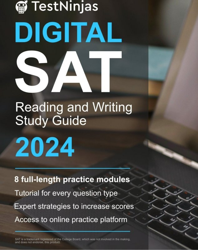 کتاب انگلیسی دیجیتال اس ای تی ریدینگ اند رایتینگ Digital SAT Reading and Writing Study Guide 2024