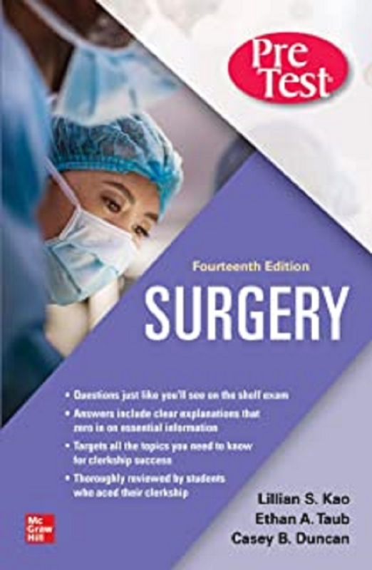 کتاب سرجیری سلف Surgery PreTest Self-Assessment and Review 14th Edition 2020