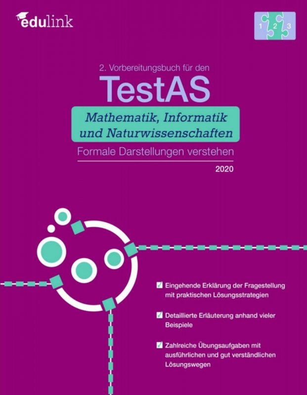 كتاب آزمون آلمانی تستاز ریاضیات، علوم کامپیوتر و علوم طبیعی Vorbereitungsbuch für den TestAs 2 Mathematik, Informatik und Natur