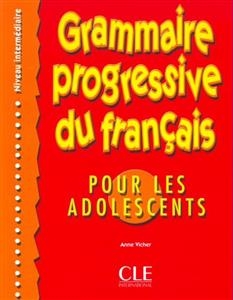 کتاب زبان فرانسه گرامر پروگرسیو Grammaire progressive - adolescents - intermediaire