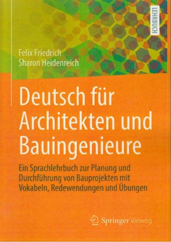 کتاب آلمانی deutsch fur architekten und bauingenieure