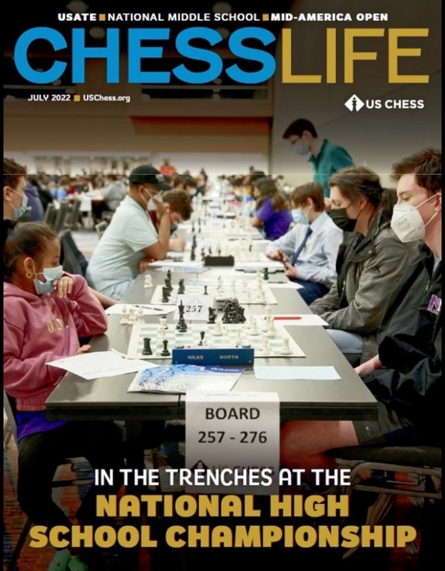 کتاب مجله انگلیسی چس لایف Chess Life July_2022.