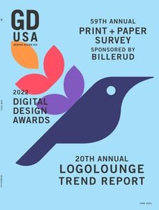 کتاب مجله انگلیسی گرافیک دیزاین یو اس ای Graphic Design USA - June 2022