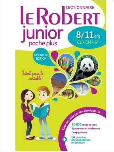 کتاب زبان فرانسه دیکشنیر ل روبرت جونیور Dictionnaire Le Robert Junior Poche Plus