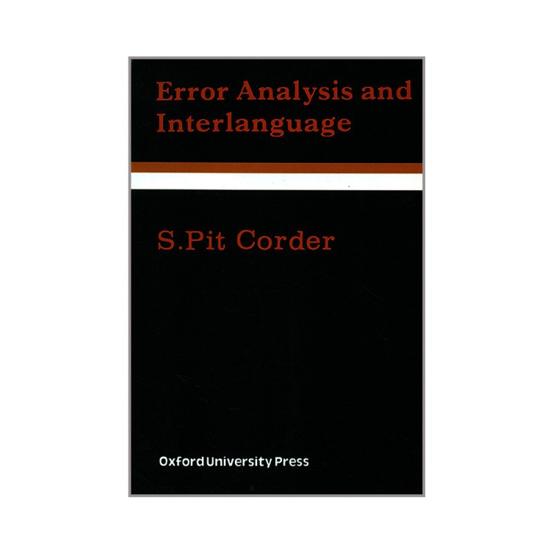 کتاب زبان ارور انالایزیز اند اینترلنگویج Error Analysis and Interlanguage