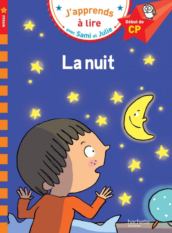 کتاب داستان فرانسوی سامی و جولی در شب Sami et Julie CP Niveau 1 La nuit