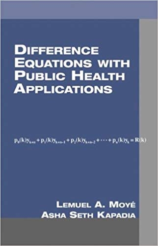 کتاب زبان دیفرنس اکوئیشنز ویت پابلیک هلث Difference Equations with Public Health Applications Chapman & Hall CRC Biostatistics
