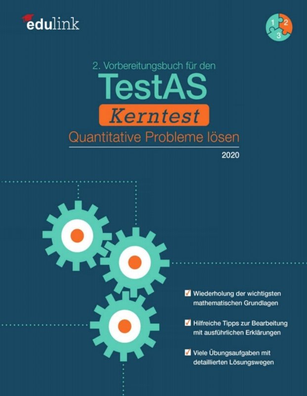 كتاب آزمون آلمانی تستاز 2Vorbereitungsbuch für den TestAS Kerntest: Quantitative Probleme lösen