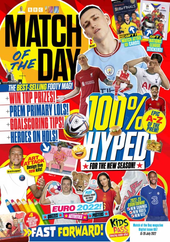 کتاب مجله انگلیسی مچ اف د دی Match of The Day - 13 July 2022