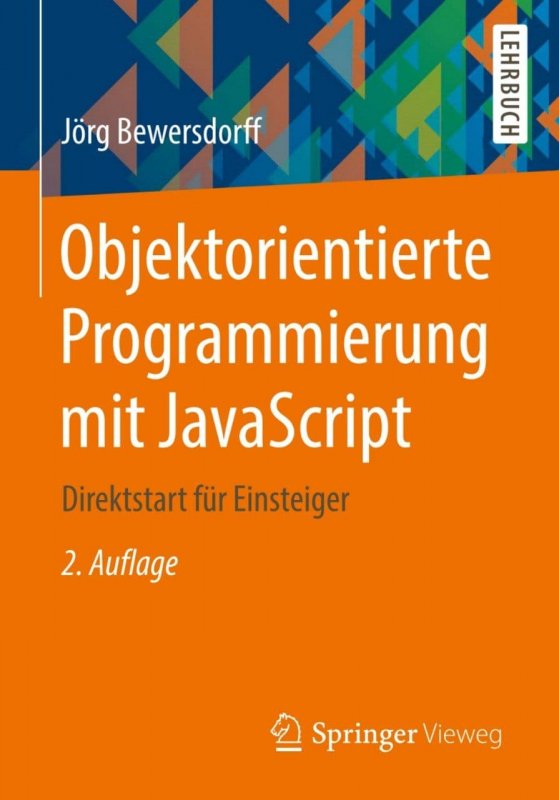 کتاب آلمانی جاوا Objektorientierte Programmierung mit JavaScript