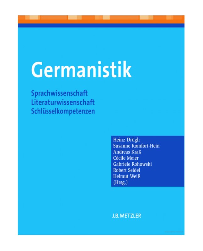 کتاب آلمانی  جرمانیستیک  Germanistik Sprachwissenschaft Literaturwissenschaft Schlusselkompetenzen