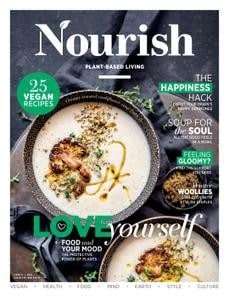 کتاب مجله انگلیسی نوریش پلنت بیسد لیوینگ  Nourish Plant-Based Living - Issue 71, 2022