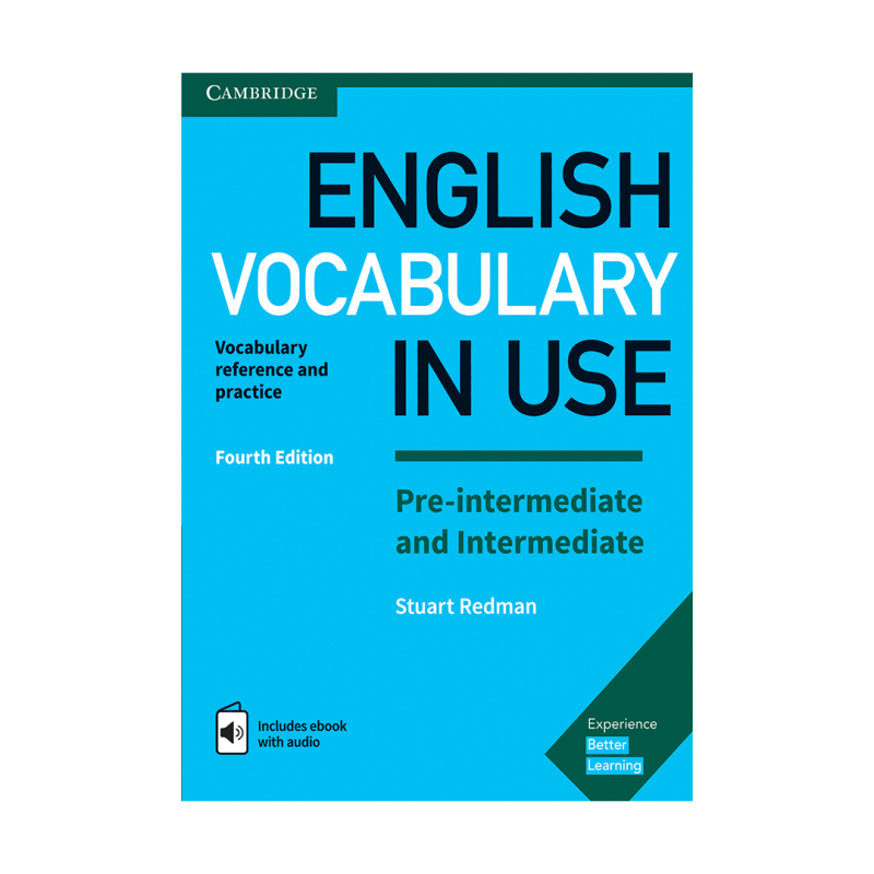 کتاب انگلیش وکبیولری این یوز English Vocabulary in Use Pre Intermediate & Intermediate 4th