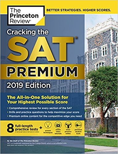 کتاب زبان کرکینگ د اس ای تی پریمیوم Cracking the SAT Premium 2019 Edition with 8 Practice Tests